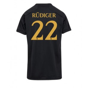 Real Madrid Antonio Rudiger #22 Tredje Tröja Dam 2023-24 Kortärmad